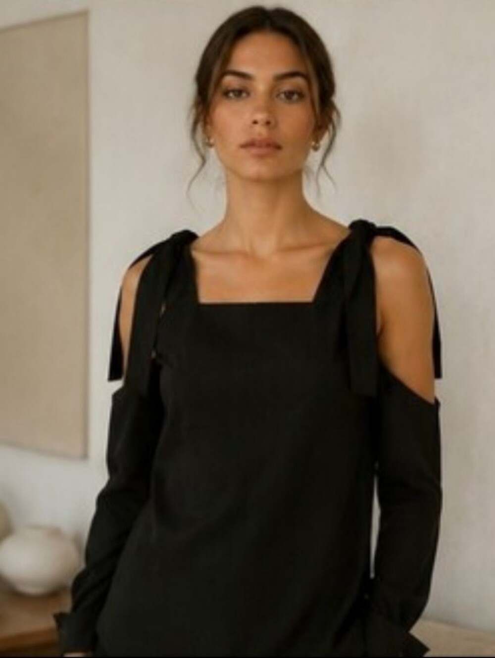 Walter Baker Deconstructed Cold Shoulder Shirt